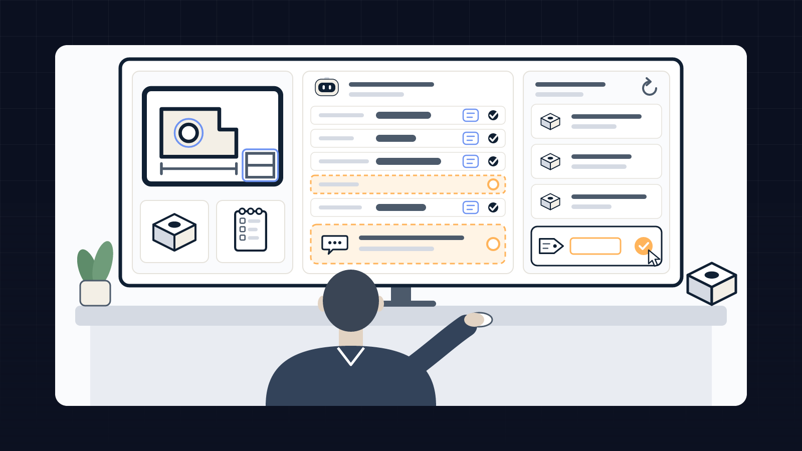 Screen where an estimator reviews the file prepared by the AI agent: extracted values with their source, comparable jobs and customer questions, before setting the price themselves.